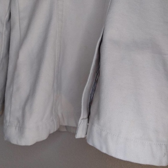 Vintage Gap Pea Coat Double Breasted Buckle Detail Front Pockets Soft Cream W M - Picture 14 of 15